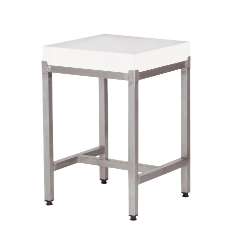 Billot polyéthylène sur pieds central - 600x600mm