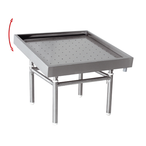 Étal modulaire sur patins 1100x1100mm