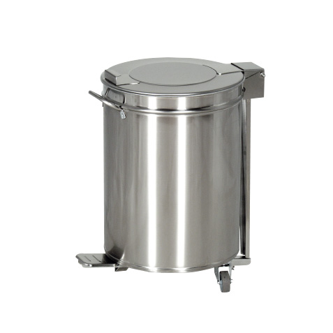 Poubelle à déchet inox - couvercle à pédale 50 litres