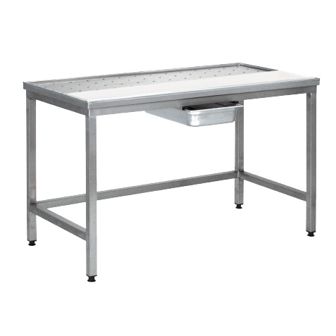 Table de triperie / dessouvidage plaque découpe frontale