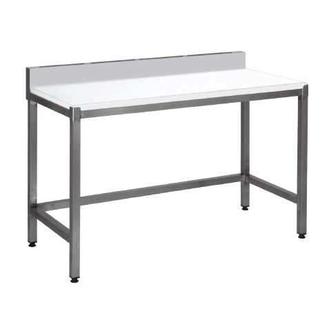Table de découpe avec dosseret sans étagère 600mm