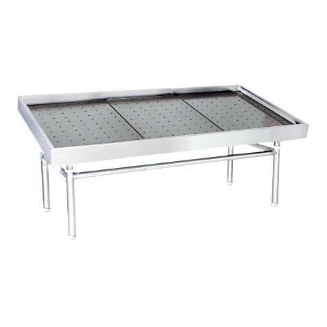 Tôle inox perforée pour étal modulaire 2200x1100mm